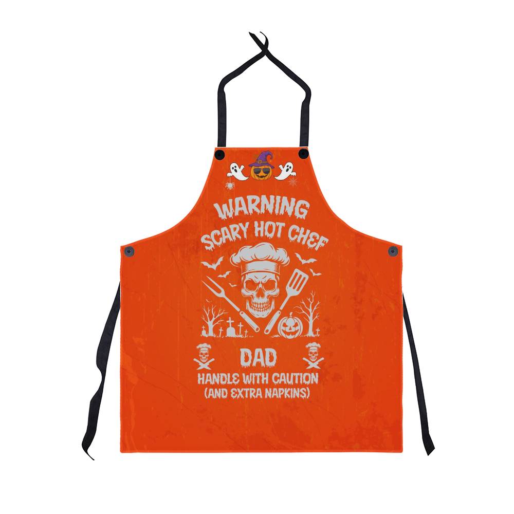 custom halloween apron funny bbq cooking design
