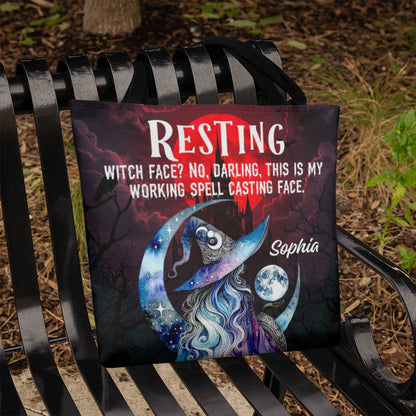 Resting Witch Face?” Gothic Halloween Tote Bag !