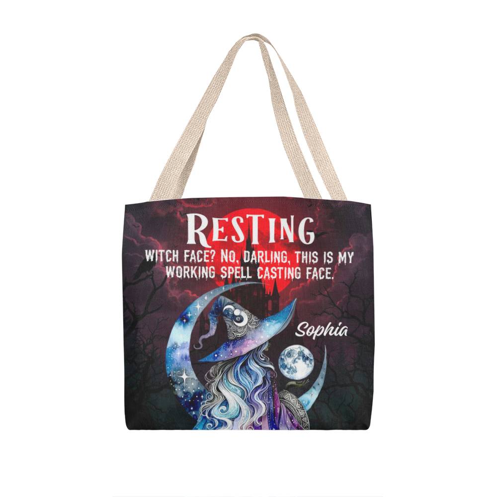 Resting Witch Face?” Gothic Halloween Tote Bag !