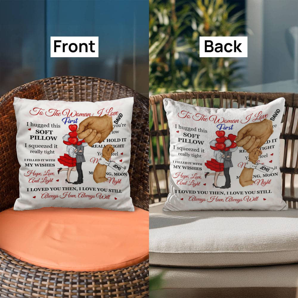 Soft Pillow Copy Personalized Happy First Father's Day From Baby Pillow !!