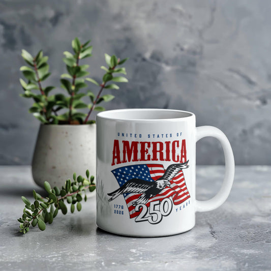 United States Independence Day White Ceramic Mug Multiple Variants
