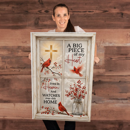 Glowing golden cross in clouds heavenly home decor