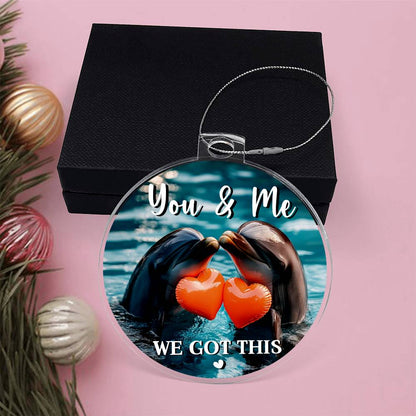 dolphin ornament anniversary keepsake for husband wife
