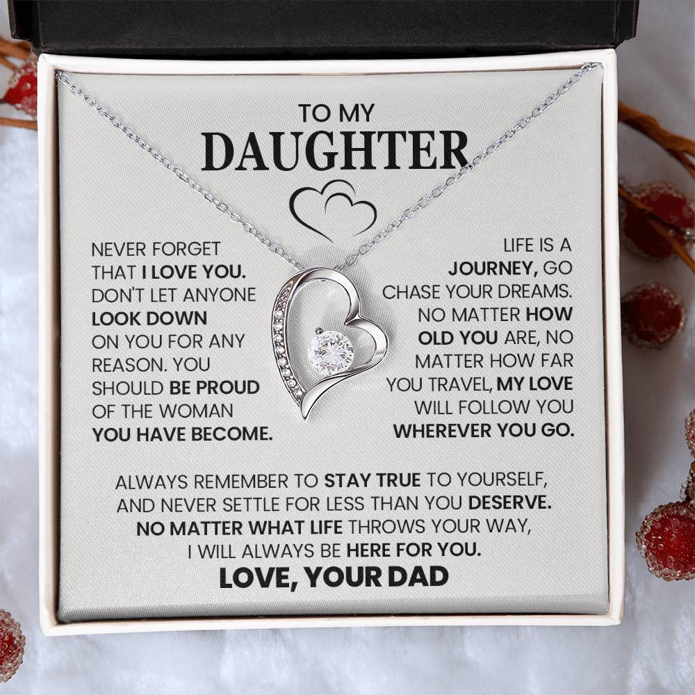 Forever Love Necklace with On Demand Message Card