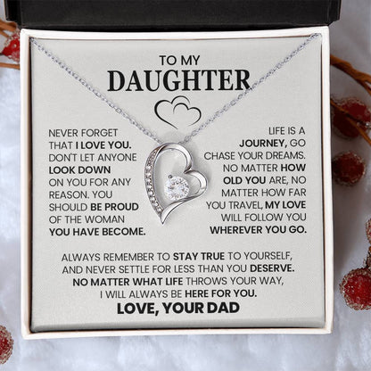Forever Love Necklace with On Demand Message Card