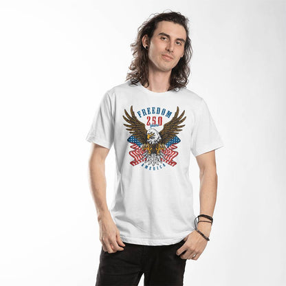 250 Years American Anniversary 1776-2026 USA Flag T-Shirt