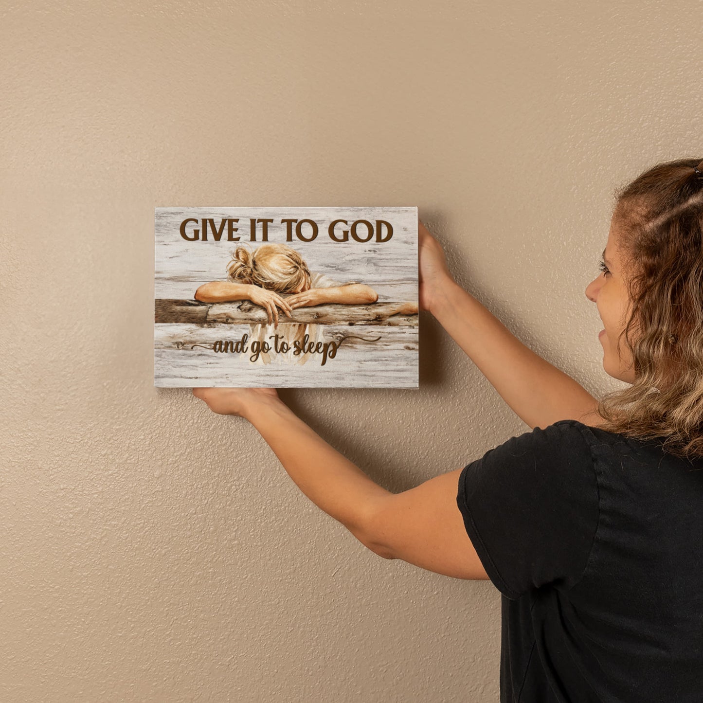 Faith inspired farmhouse canvas