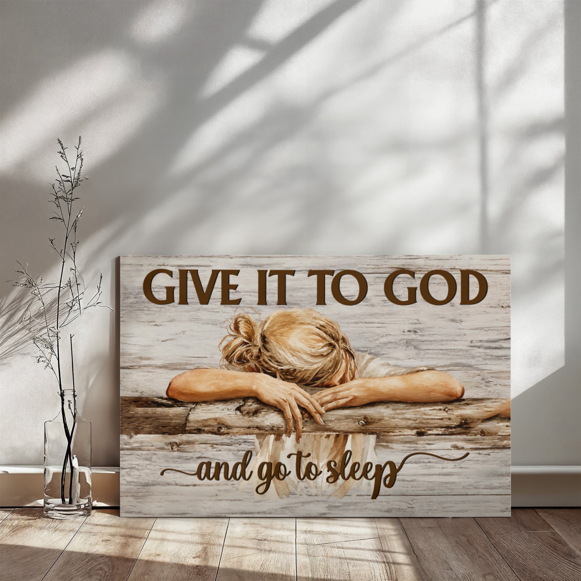Faith inspired farmhouse canvas