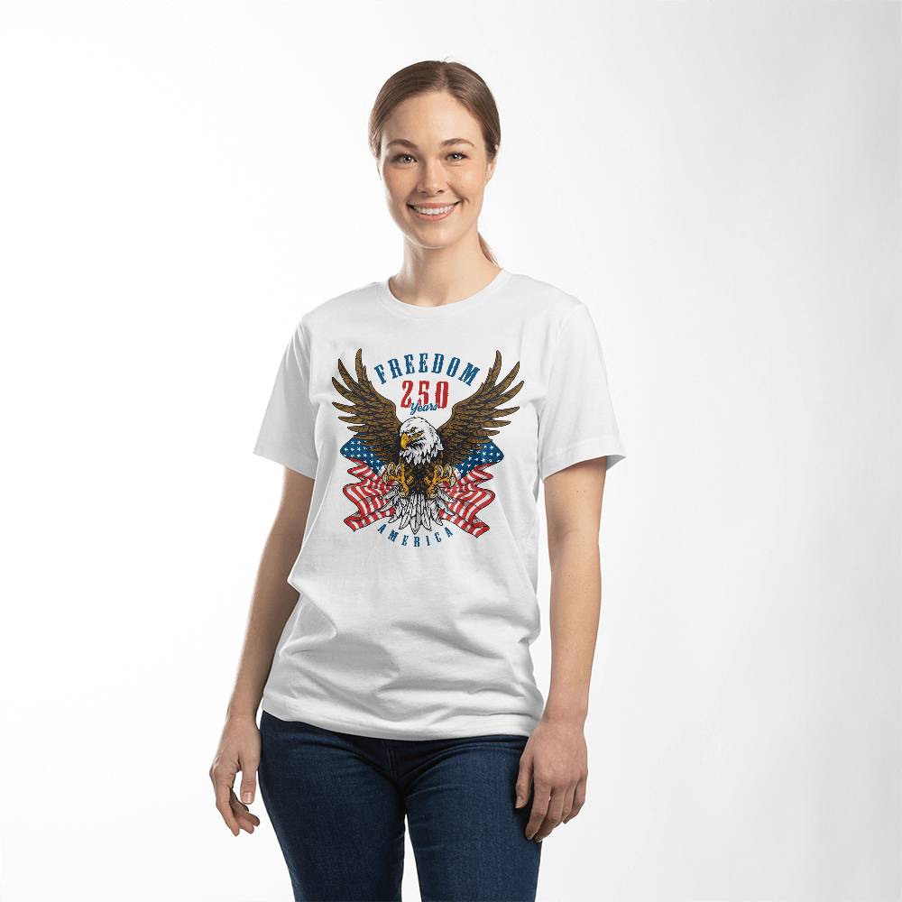 250 Years American Anniversary 1776-2026 USA Flag T-Shirt