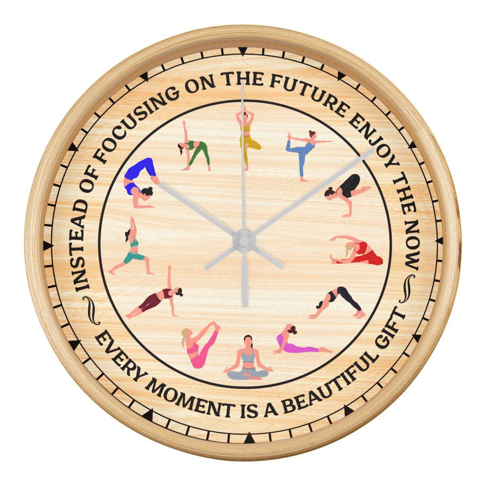 Wooden Frame 10inch Clock - Choose Your Clock Face Image