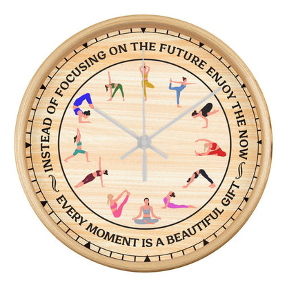 Wooden Frame 10inch Clock - Choose Your Clock Face Image
