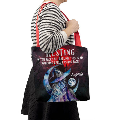 Resting Witch Face?” Gothic Halloween Tote Bag !