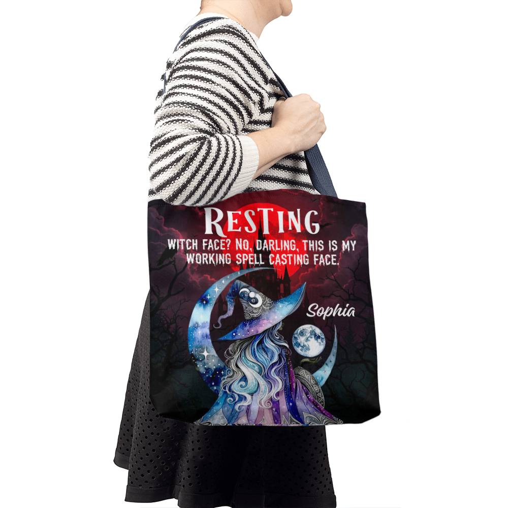 Resting Witch Face?” Gothic Halloween Tote Bag !