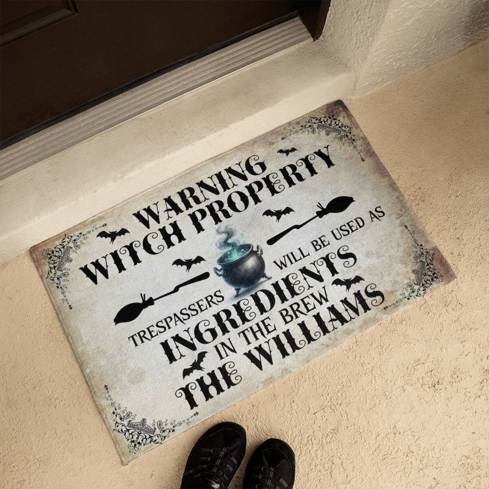 Personalized Witch Halloween Tote Bag | If the Broom Fits Fly It Canvas Tote | Custom Name Witch Shopping Bag | Funny Halloween Gift for Witch Lovers