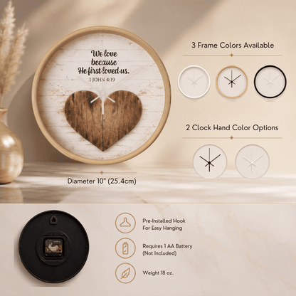 Christian scripture wall clock