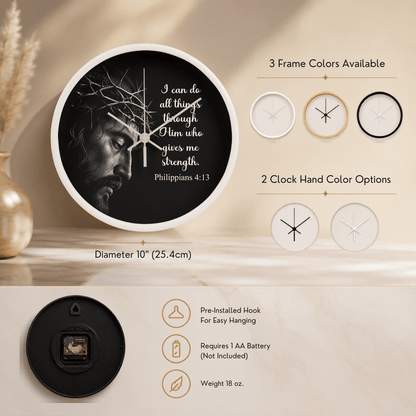 Faith-based wall clock