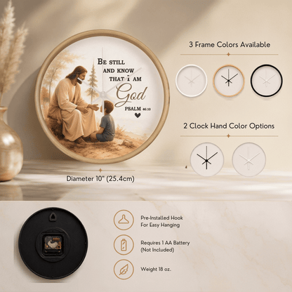 Christian inspirational wall clock
