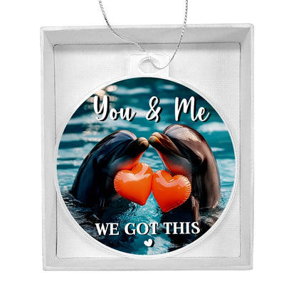love ornament for couples ocean theme gift
