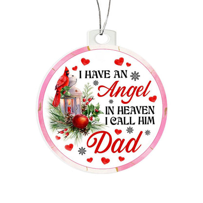 memorial christmas ornament for dad in heaven
