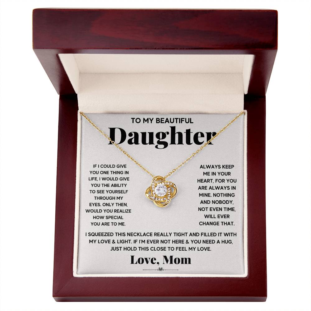 mother to daughter keepsake necklace