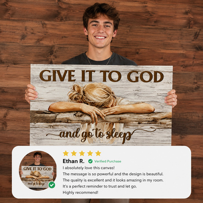 Inspirational religious canvas print
