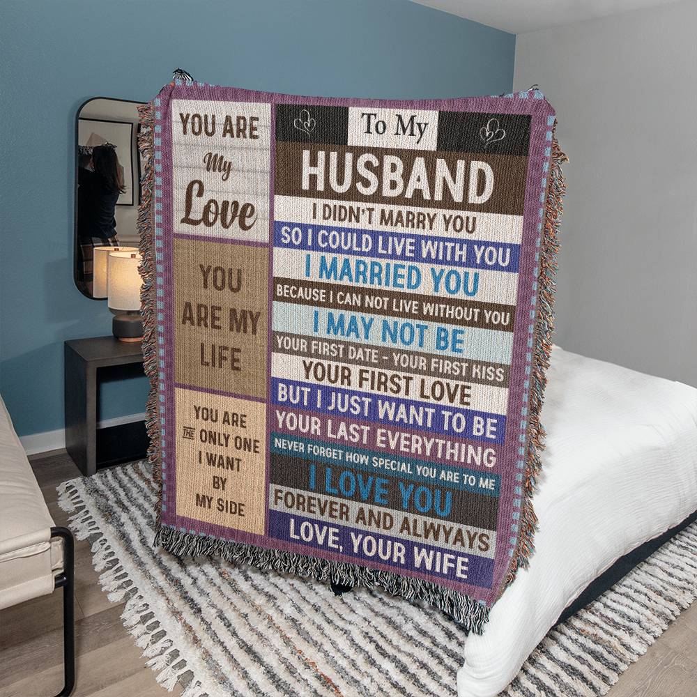 romantic blanket for husband anniversary