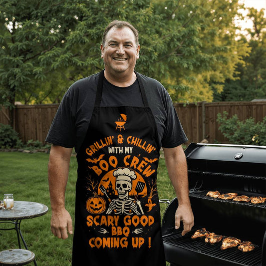 scary good bbq halloween cooking apro