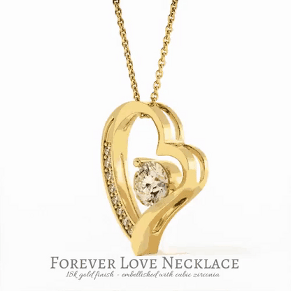 To My Military Wife, Forever Love Necklace, Jewelry Gift - YERTIZZ.COM