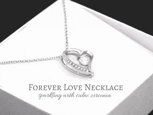 To My Wife, Happy Anniversary, Forever Love Necklace, Jewelry Gift - YERTIZZ.COM