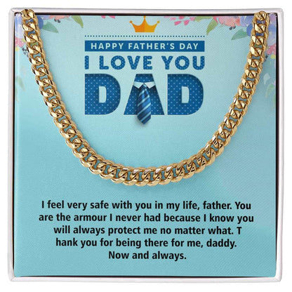 Cuban Linked Chain, Jewelry, Gift, Father's Day, Fathers Day, Father, Dad, Daddy