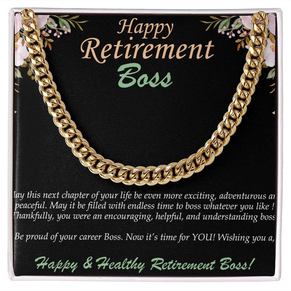 Cuban Linked Chain, Jewelry, Gift, Retirement, Boss
