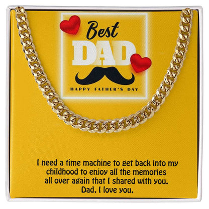 Cuban Linked Chain, Gift, Jewelry, Gift, Father's Day, Fathers Day, Father, Dad