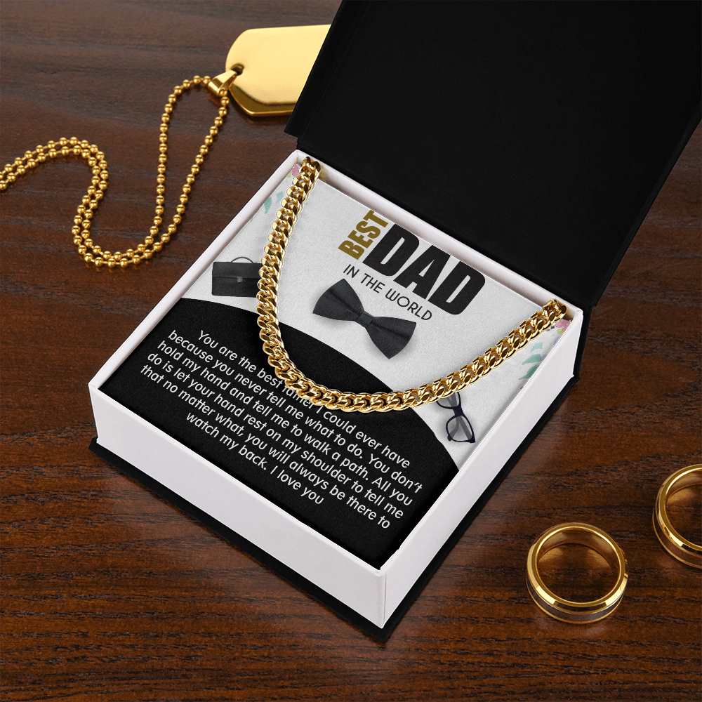 Cuban Linked Chain, Jewelry, Gift, Best Dad, Father's Day, Fathers Day, Father