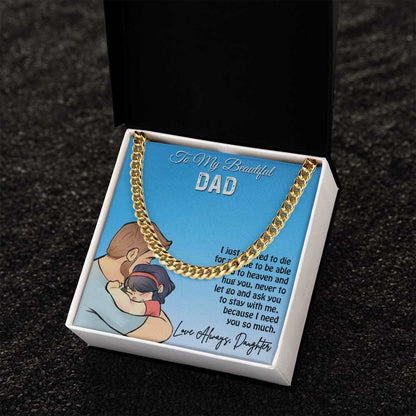 Cuban Linked Chain, Gift, Jewelry, Gift, Father, Dad, To Dad