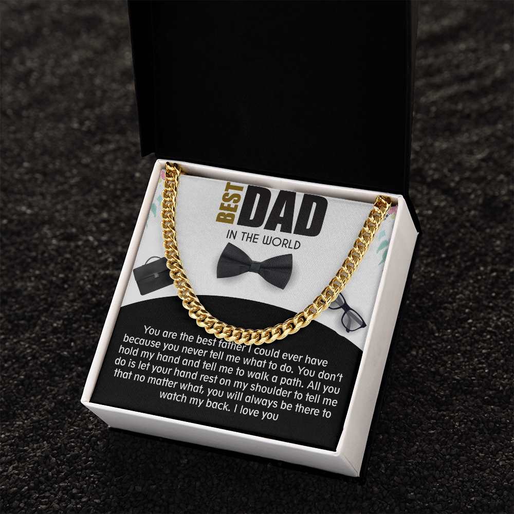 Cuban Linked Chain, Jewelry, Gift, Best Dad, Father's Day, Fathers Day, Father