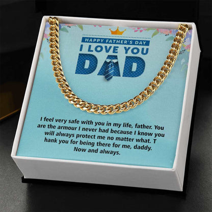 Cuban Linked Chain, Jewelry, Gift, Father's Day, Fathers Day, Father, Dad, Daddy