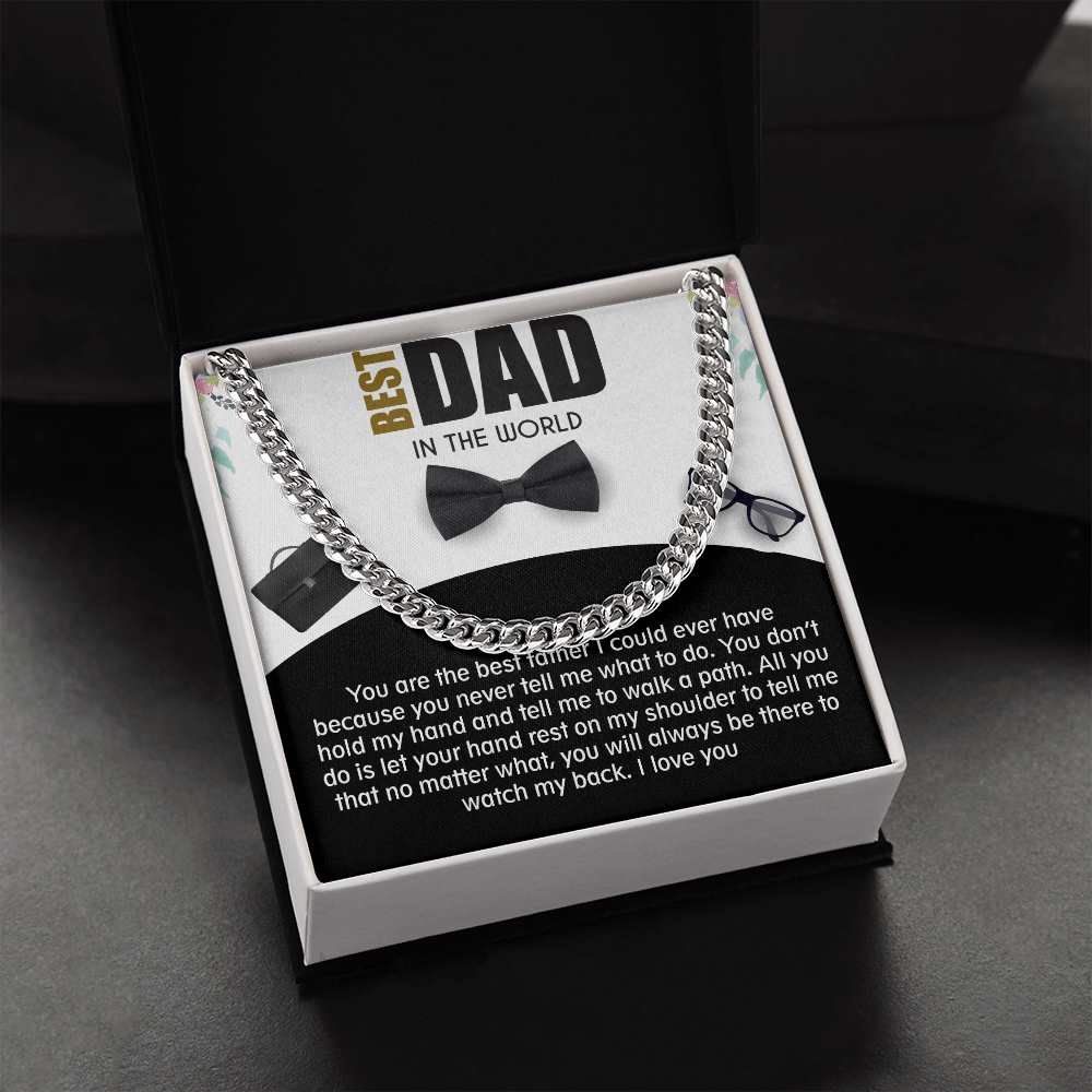 Cuban Linked Chain, Jewelry, Gift, Best Dad, Father's Day, Fathers Day, Father