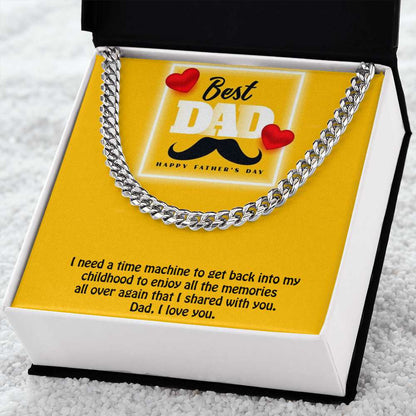 Cuban Linked Chain, Gift, Jewelry, Gift, Father's Day, Fathers Day, Father, Dad