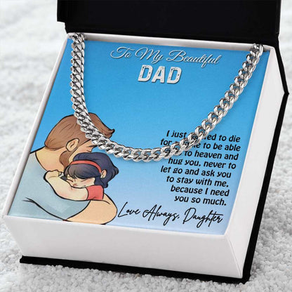 Cuban Linked Chain, Gift, Jewelry, Gift, Father, Dad, To Dad