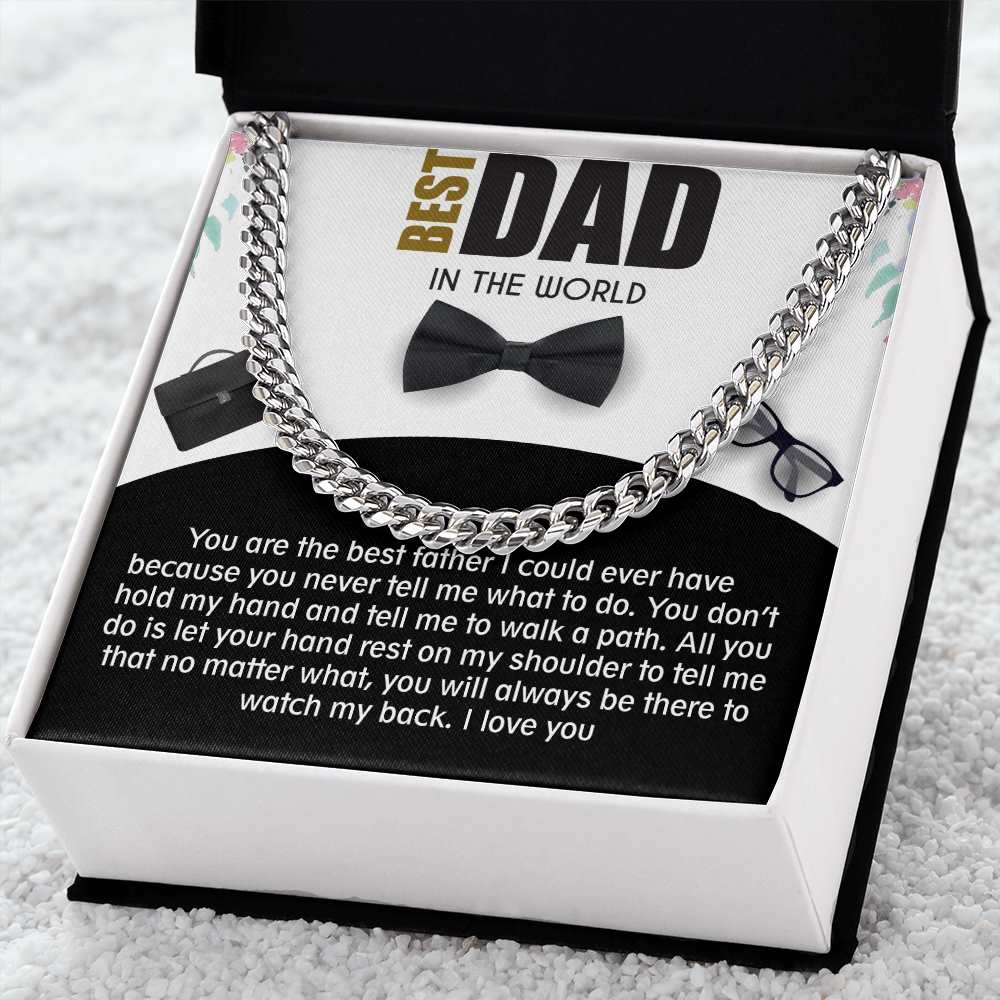 Cuban Linked Chain, Jewelry, Gift, Best Dad, Father's Day, Fathers Day, Father