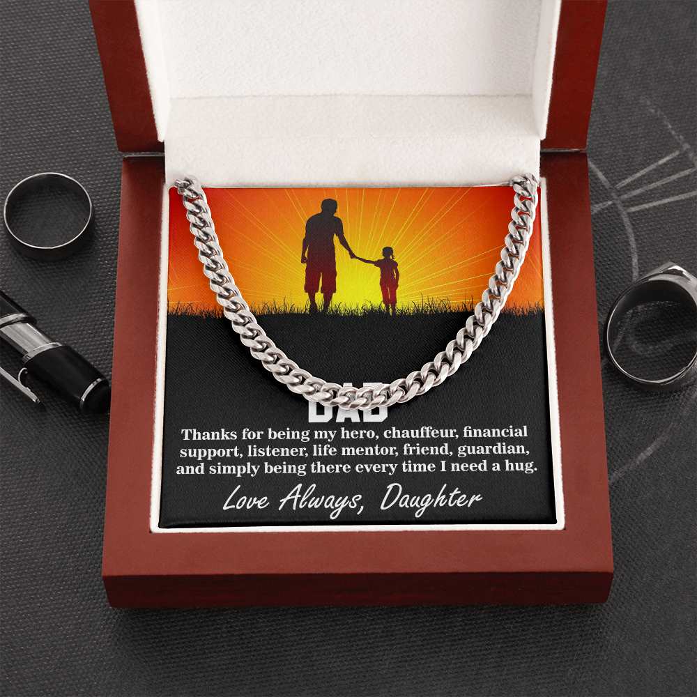 Cuban Linked Chain, Gift, Jewelry, Gift, Hero, Father, Dad