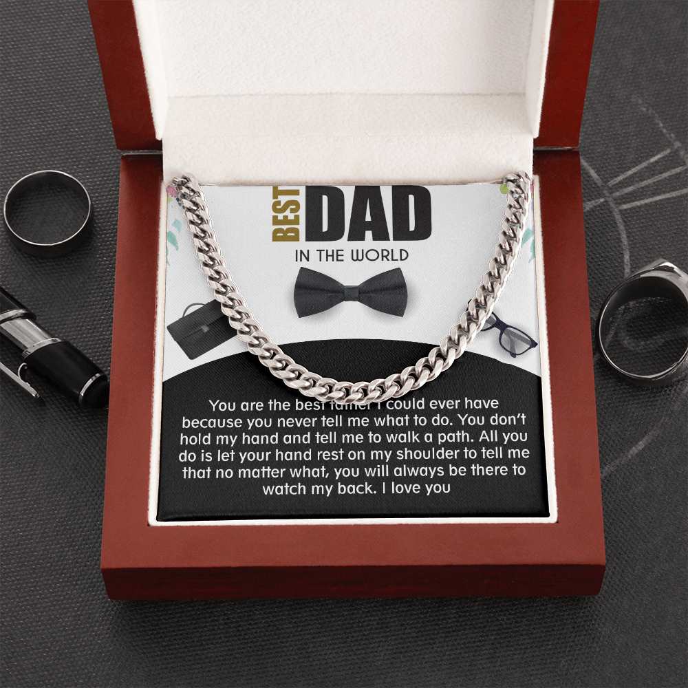 Cuban Linked Chain, Jewelry, Gift, Best Dad, Father's Day, Fathers Day, Father