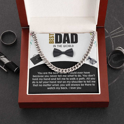 Cuban Linked Chain, Jewelry, Gift, Best Dad, Father's Day, Fathers Day, Father