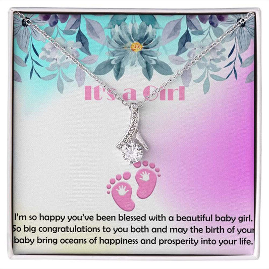 Alluring Beauty Necklace, Jewelry Gift, It's a Girl