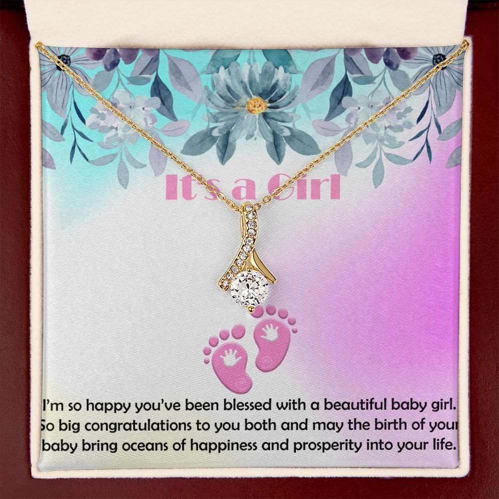 Alluring Beauty Necklace, Jewelry Gift, It's a Girl