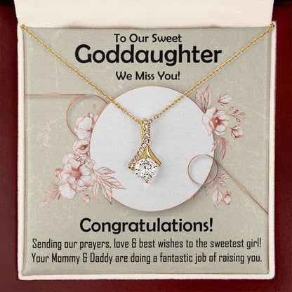 Alluring Beauty Necklace, Jewelry Gift, Godddaughter, Sorry, Miss You, Congratulations