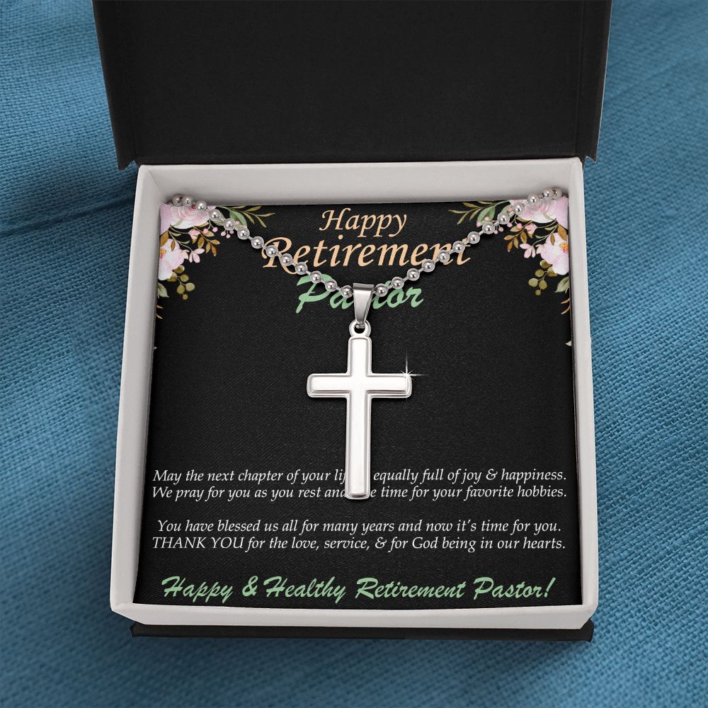Stainless Cross Necklace, Retirement, Pasto