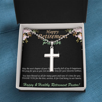 Stainless Cross Necklace, Retirement, Pasto