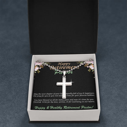 Stainless Cross Necklace, Retirement, Pasto