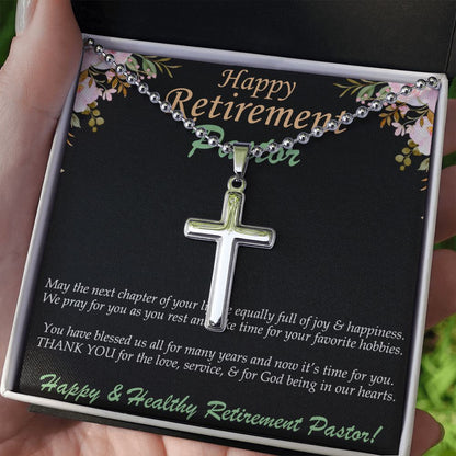 Stainless Cross Necklace, Retirement, Pasto